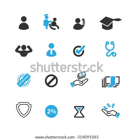 Business icons set,Vector