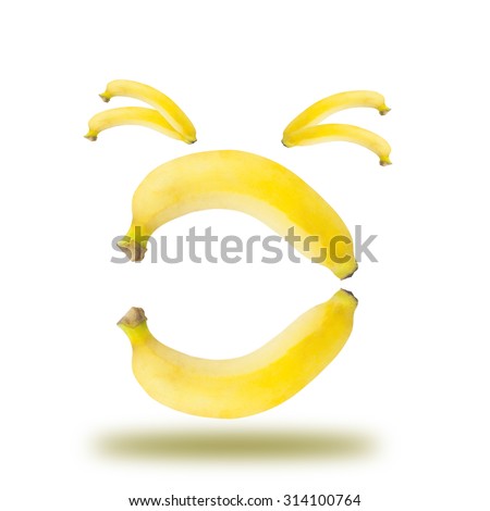 Banana emotional symbol laugh