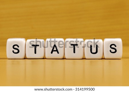status word on blocks