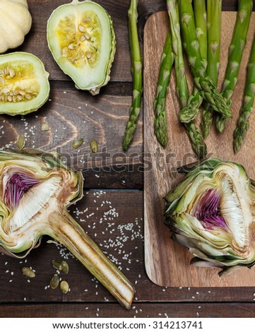 artichoke and asparagus