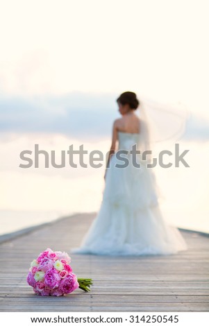 blurred image : People in wedding ceremony