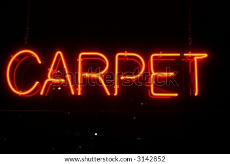Neon Sign series  "carpet"