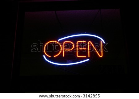 Neon Sign series  open