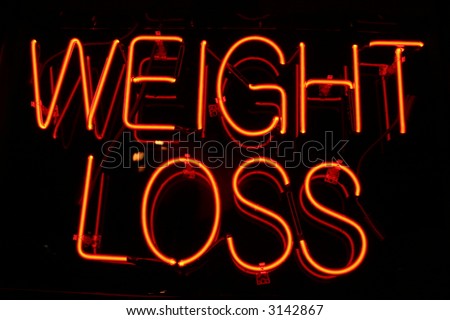 Neon Sign series  "weight loss"