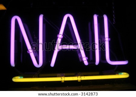Neon Sign series  nail