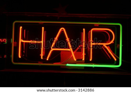 Neon Sign series  hair