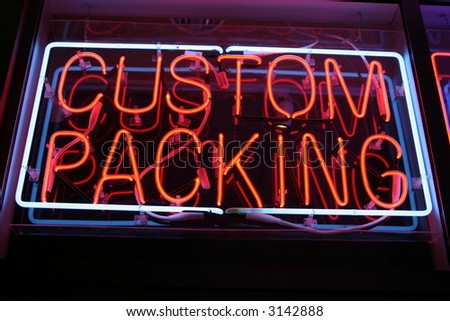 Neon Sign series  "custom packing"