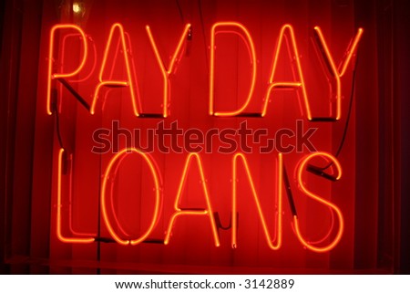 Neon Sign series  "payday loans"