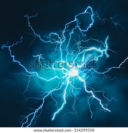 Electric storm. Abstract science and power industry backgrounds Royalty-Free Stock Photo #314299358