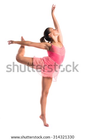 Beautiful girl ballerina dancer