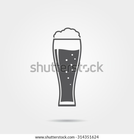 Beer glass icon Royalty-Free Stock Photo #314351624