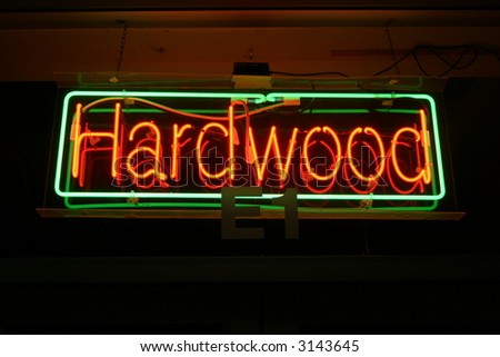 "neon sign series" hardwood