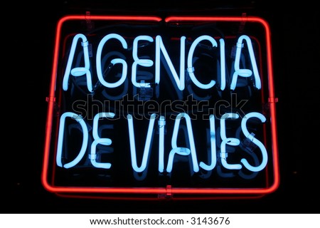 "neon sign series" "agencia de viajes"