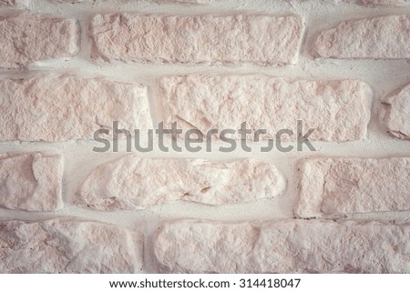 White-Pink Brick Wall