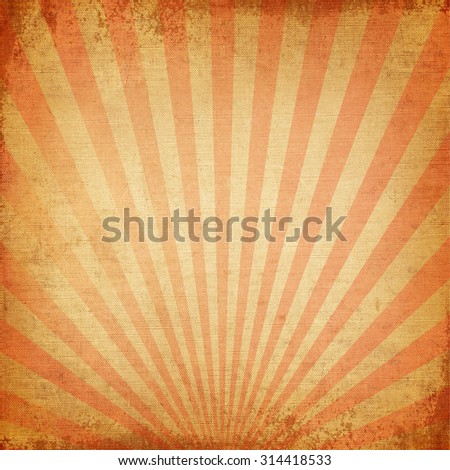 Vintage background Red rising sun or sun ray,sun burst retro paper be crumpled  Royalty-Free Stock Photo #314418533