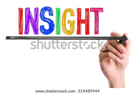 Hand with marker writing the word Insight Royalty-Free Stock Photo #314489444