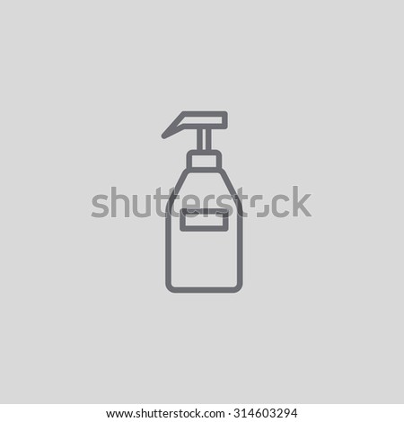 Gel, foam or liquid soap dispenser pump plastic bottle.Vector  