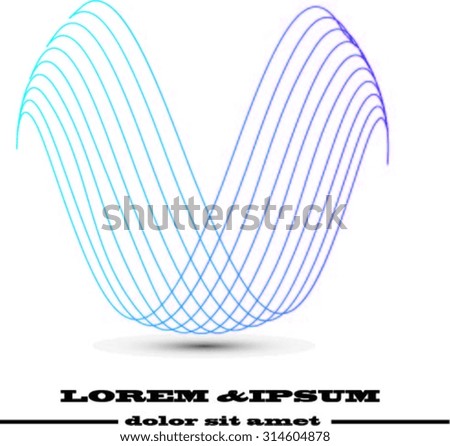 Vector Logo Spiral Design Template