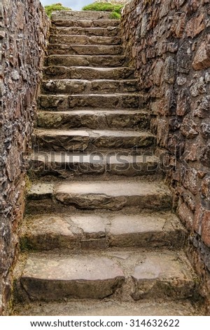  staircase in old castle