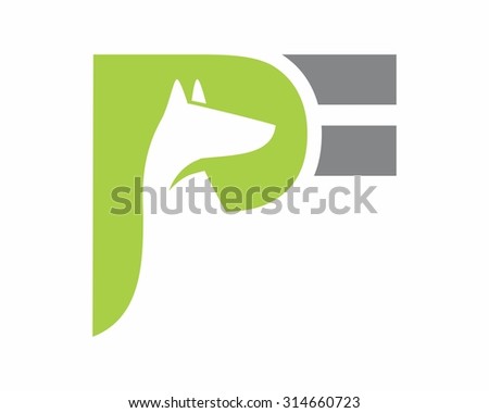 typography alphabet green fox silhouette