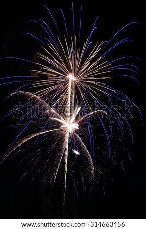 Fireworks Display for celebration of New Years Eve, Independence Day, and special events