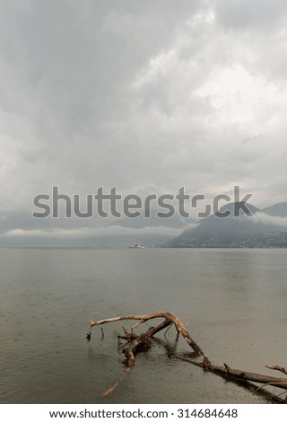 Lake Como in an autumn season.