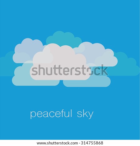 Peaceful sky, peace day, 