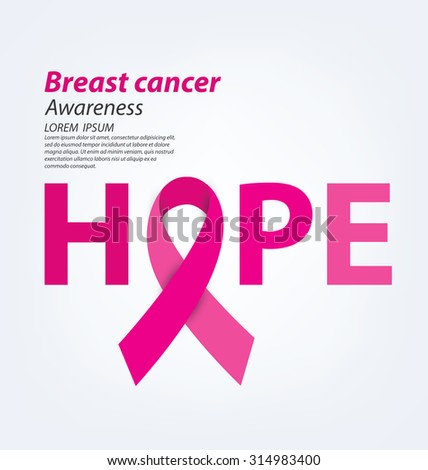 healthcare and medicine concept. pink breast cancer awareness ribbon vector illustration.