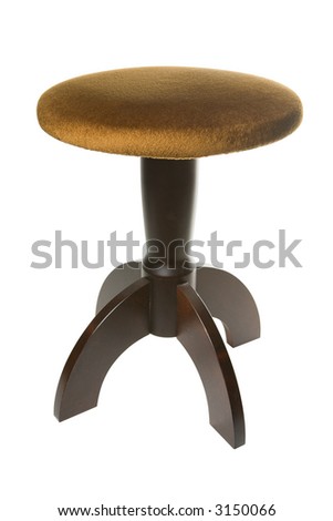 Piano stool isolated on a white background
