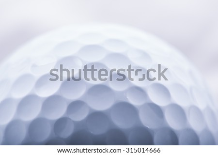 Golf Ball with all its imperfections extreme Close-up macro