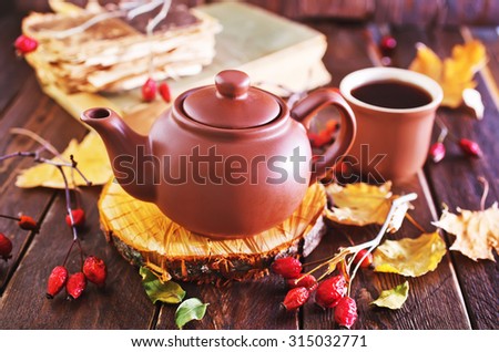 tea in teapot