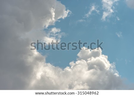 Clouds on a sky