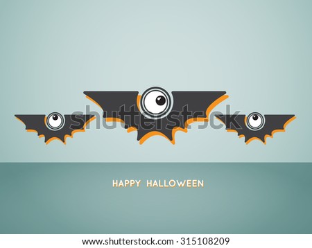 Halloween concept background with funny bats