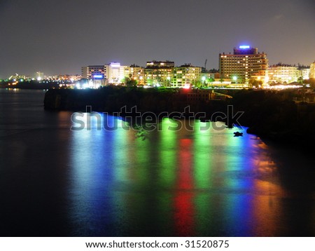colorful reflections on water-Cityscape