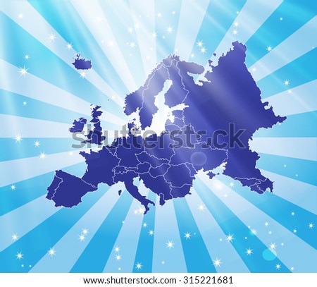 Shiny display of detailed European map