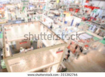 Fair show, generic background, intentionally blurred post production.