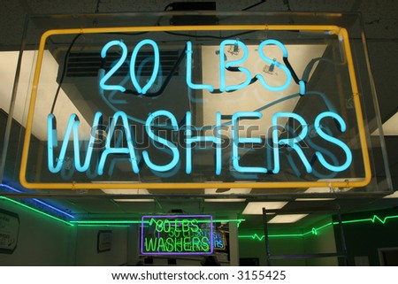 "neon sign" series "20 LBS WASHERS"