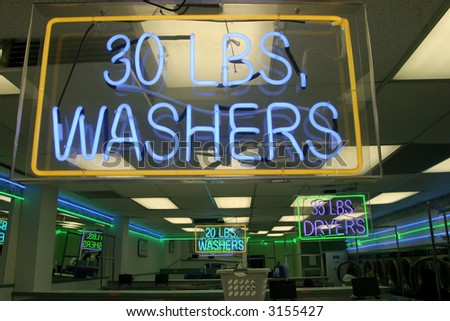 "neon sign" series "30 lbs washer"