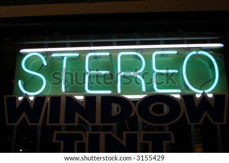 "neon sign" series stereo