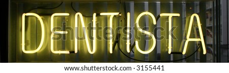 "neon sign" series dentista