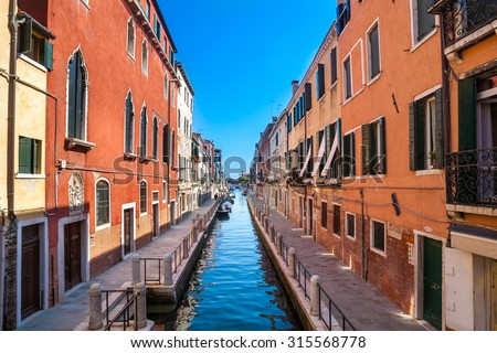 Rio della Fornace. Dorsoduro. Venice. Italy.  Royalty-Free Stock Photo #315568778