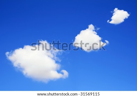 Clouds on the blue sky