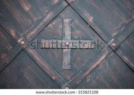 Old castle door texture