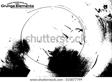 Grunge texture - abstract isolated stock vector template - easy to use
