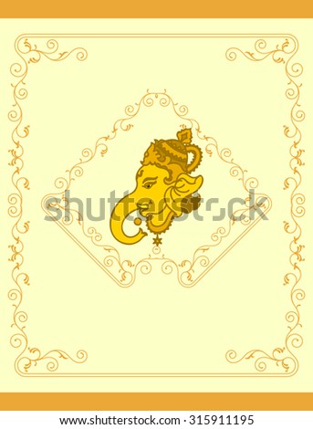 Ganesha The Lord Of Wisdom Vector Art