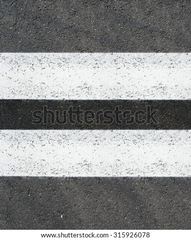 Double lines asphalt road background / seamless close up tile texture material