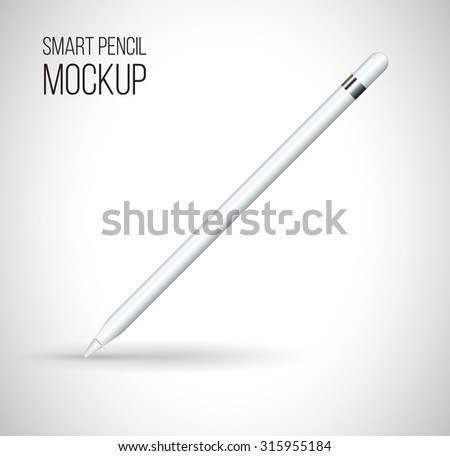 Mockup digital pencil. Vector illustration.