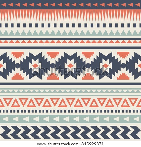 seamless ethnic pattern design. vector illustration Royalty-Free Stock Photo #315999371
