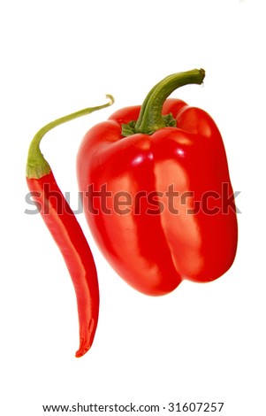 hot chilly pepper, red paprika pepper - symbolic image for food