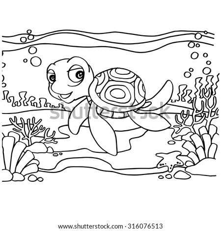 Turtles Coloring Pages vector
